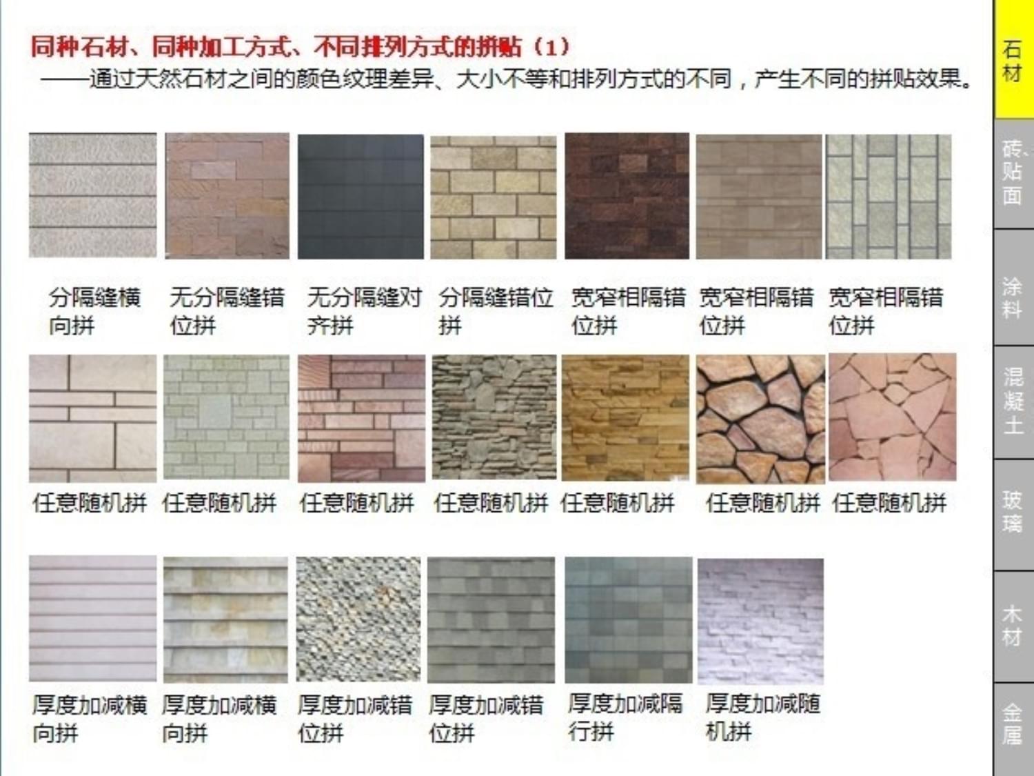 CCDI建筑外墙面装饰材料课件 石材装饰材料的应用与特性解析